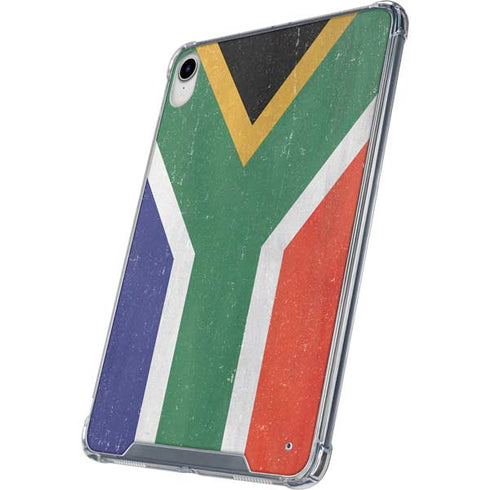 South Africa Flag Distressed iPad 11th Gen (2025) Clear Case