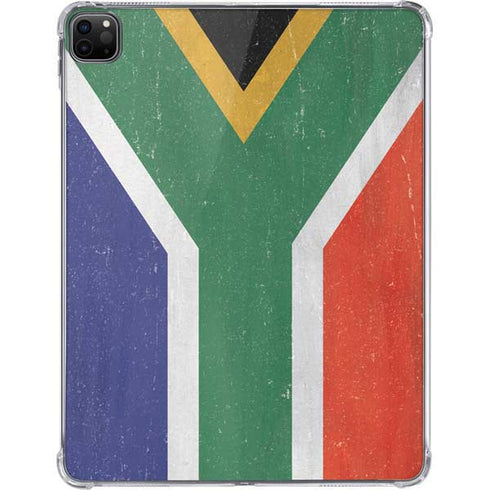 South Africa Flag Distressed iPad Pro 11in (2024) Clear Case
