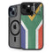 South Africa Flag Distressed iPhone 15 Plus Kickstand Case