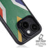 South Africa Flag Distressed iPhone 15 Plus Kickstand Case