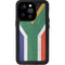 South Africa Flag Distressed iPhone 15 Pro Waterproof Case