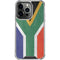 South Africa Flag Distressed iPhone 16 Pro Clear Case