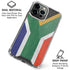 South Africa Flag Distressed iPhone 16 Pro Clear Case