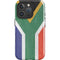 South Africa Flag Distressed iPhone 16 Pro Impact Case