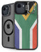 South Africa Flag Distressed iPhone 16e Kickstand Case