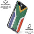 South Africa Flag Distressed iPhone 16e Clear Case