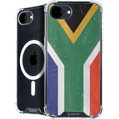 South Africa Flag Distressed iPhone 16e MagSafe Case