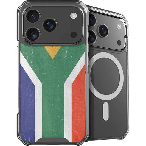 South Africa Flag Distressed iPhone 18 Pro Max MagSafe Case