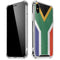 South Africa Flag Distressed iPhone X/XS Clear Case