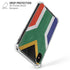 South Africa Flag Distressed iPhone X/XS Clear Case