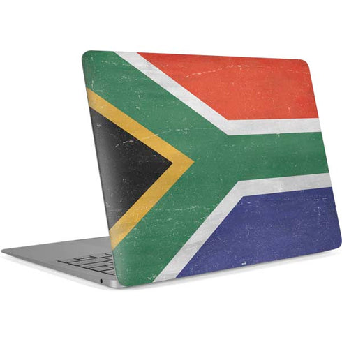 South Africa Flag Distressed Apple MacBook Air Skin