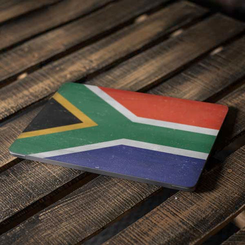 South Africa Flag Distressed Apple MacBook Air Skin