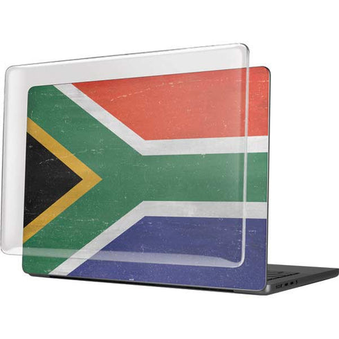 South Africa Flag Distressed MacBook Pro 14in (2021-24) Case plus Skin