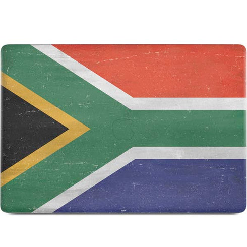 South Africa Flag Distressed MacBook Skins