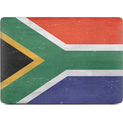 South Africa Flag Distressed Apple MacBook Pro 16-inch Skin