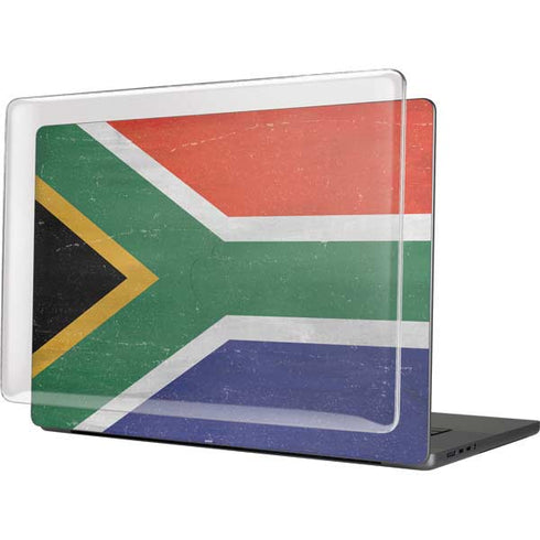 South Africa Flag Distressed MacBook Cases