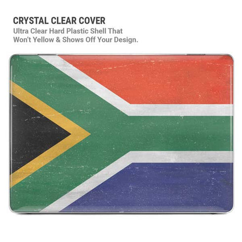 South Africa Flag Distressed MacBook Cases
