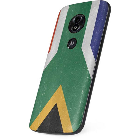 South Africa Flag Distressed Moto E5 Play Skin
