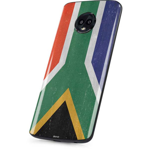 South Africa Flag Distressed Moto G6 Skin