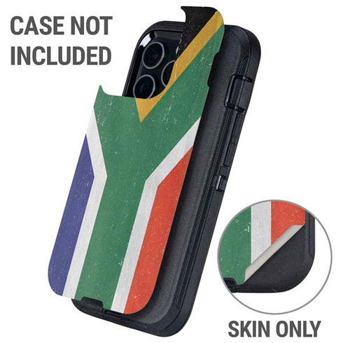 South Africa Flag Distressed Otterbox Defender iPhone Skin