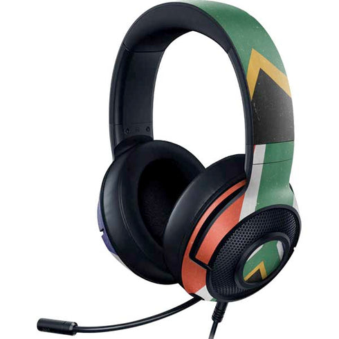 South Africa Flag Distressed Razer Kraken X Skin