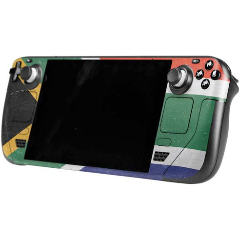 South Africa Flag Distressed Steam Deck Handheld Gaming Computer OLED Skin