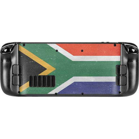 South Africa Flag Distressed Steam Deck Handheld Gaming Computer OLED Skin