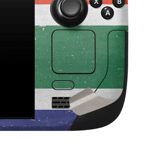 South Africa Flag Distressed Steam Deck Handheld Gaming Computer Skin