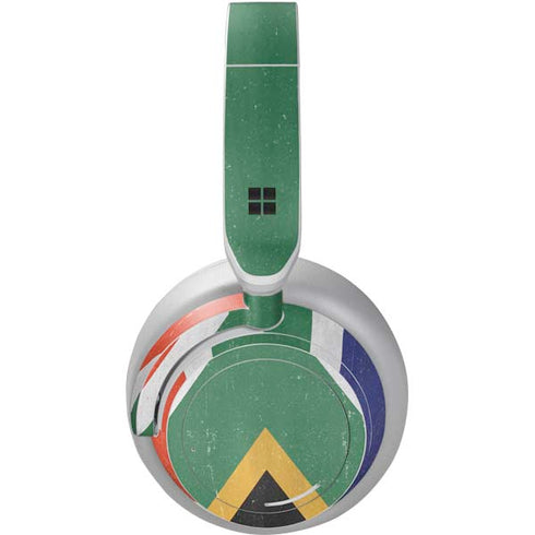 South Africa Flag Distressed Surface Headphones Skin