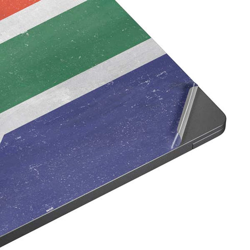 South Africa Flag Distressed Surface Laptop 7 15in Skin
