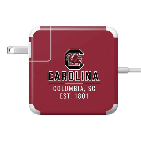 University of South Carolina Columbia SC, EST. 1801 85W Power Adapter (15 and 17 inch MacBook Pro Charger) Skin