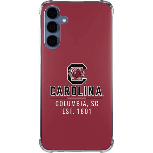 University of South Carolina Columbia SC, EST. 1801 Galaxy A55 5G Clear Case