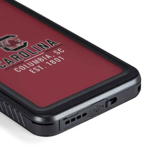 University of South Carolina Columbia SC, EST. 1801 Galaxy S24 Plus Waterproof Case