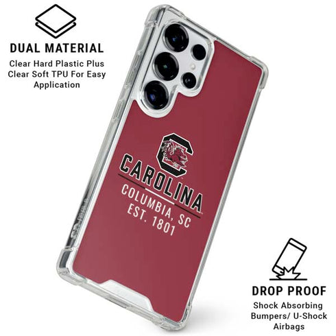 University of South Carolina Columbia SC, EST. 1801 Galaxy S26 Ultra Clear Case
