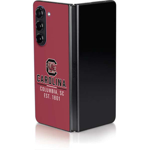 University of South Carolina Columbia SC, EST. 1801 Galaxy Z Fold5 5G Skin