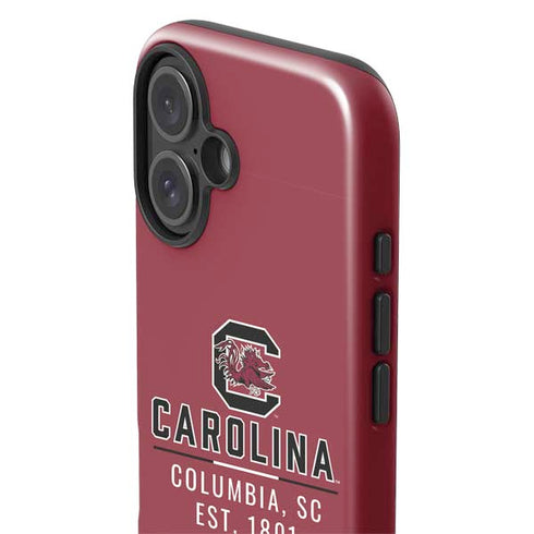 University of South Carolina Columbia SC, EST. 1801 iPhone 16 Plus Impact Case