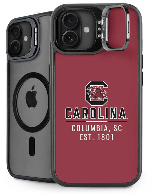 University of South Carolina Columbia SC, EST. 1801 iPhone 16 Plus Kickstand Case