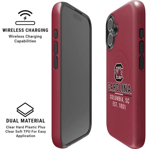 University of South Carolina Columbia SC, EST. 1801 iPhone 16 Plus Magsafe Impact Case