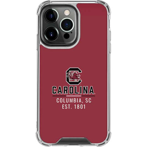 University of South Carolina Columbia SC, EST. 1801 iPhone 16 Pro Clear Case