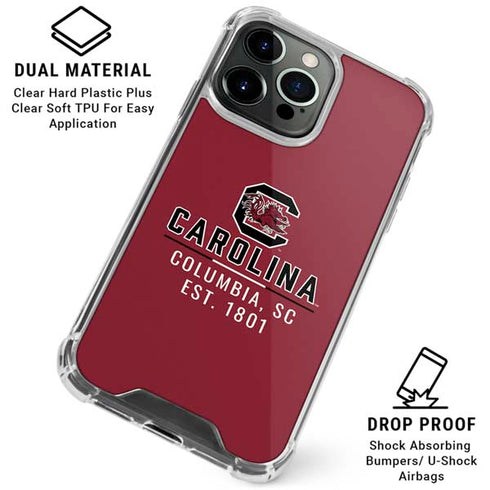 University of South Carolina Columbia SC, EST. 1801 iPhone 16 Pro Clear Case
