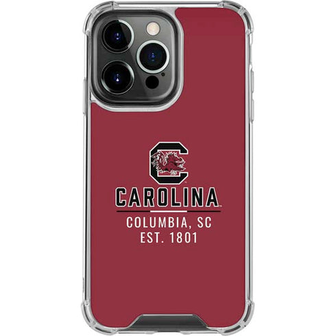 University of South Carolina Columbia SC, EST. 1801 iPhone 16 Pro Max Clear Case