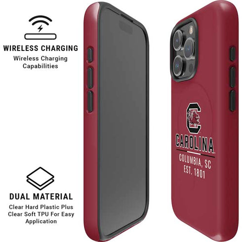 University of South Carolina Columbia SC, EST. 1801 iPhone 16 Pro Max Magsafe Impact Case