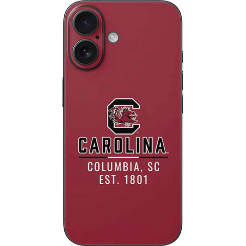 University of South Carolina Columbia SC, EST. 1801 iPhone 16 Skin