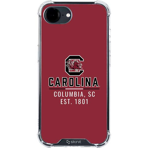 University of South Carolina Columbia SC, EST. 1801 iPhone 16e Clear Case