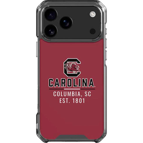 University of South Carolina Columbia SC, EST. 1801 iPhone 18 Pro Max Clear Case