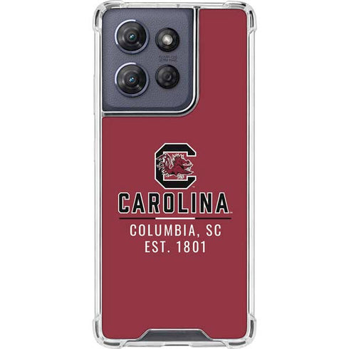 University of South Carolina Columbia SC, EST. 1801 Moto G 5G (2025) Clear Case