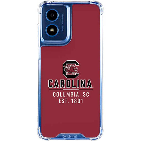 University of South Carolina Columbia SC, EST. 1801 Moto G 5G (2024) Clear Case