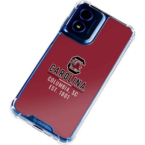 University of South Carolina Columbia SC, EST. 1801 Moto G 5G (2024) Clear Case