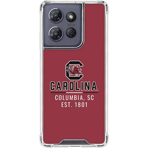 University of South Carolina Columbia SC, EST. 1801 Moto G Play 5G (2025) Clear Case