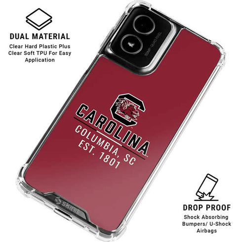 University of South Carolina Columbia SC, EST. 1801 Moto G Power 5G (2024) Clear Case